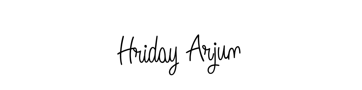 How to make Hriday Arjun signature? Angelique-Rose-font-FFP is a professional autograph style. Create handwritten signature for Hriday Arjun name. Hriday Arjun signature style 5 images and pictures png