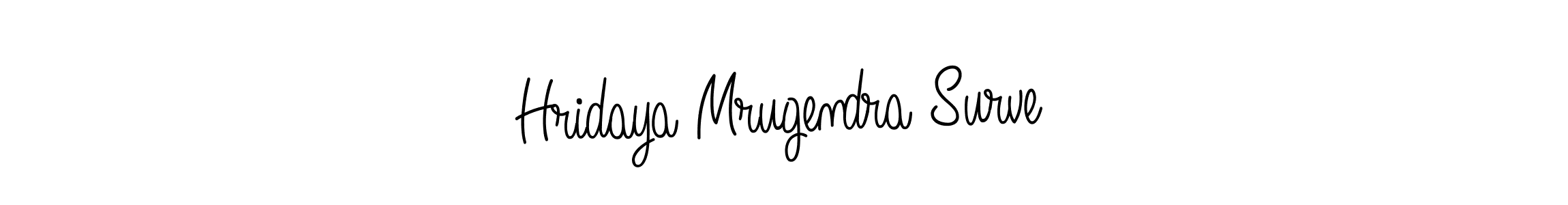Here are the top 10 professional signature styles for the name Hridaya Mrugendra Surve. These are the best autograph styles you can use for your name. Hridaya Mrugendra Surve signature style 5 images and pictures png
