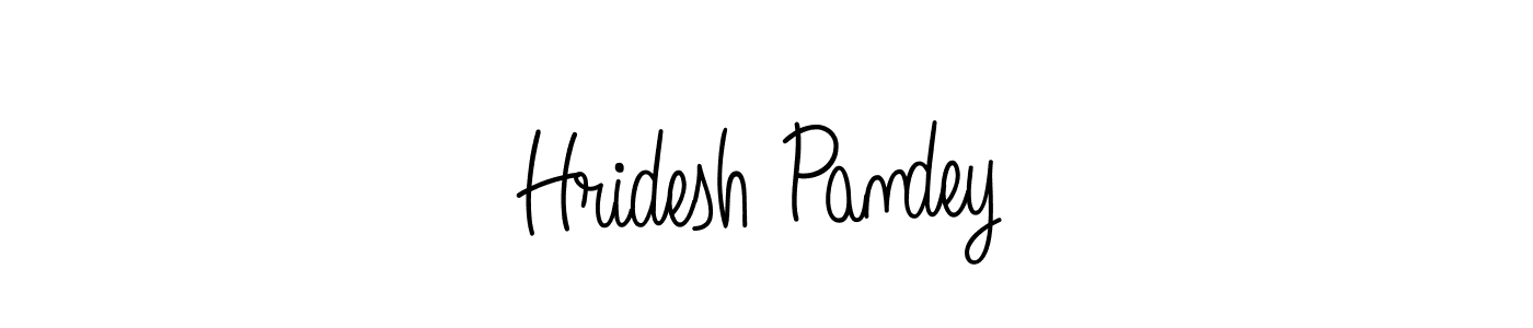 Design your own signature with our free online signature maker. With this signature software, you can create a handwritten (Angelique-Rose-font-FFP) signature for name Hridesh Pandey. Hridesh Pandey signature style 5 images and pictures png