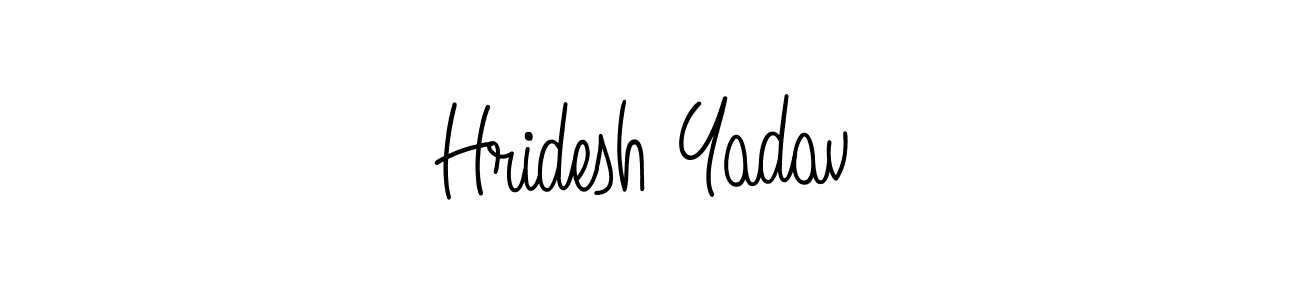 How to Draw Hridesh Yadav signature style? Angelique-Rose-font-FFP is a latest design signature styles for name Hridesh Yadav. Hridesh Yadav signature style 5 images and pictures png