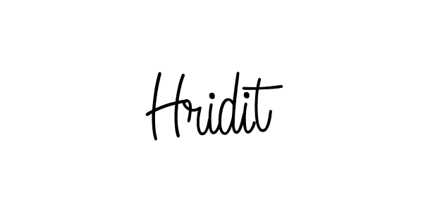 Make a beautiful signature design for name Hridit. With this signature (Angelique-Rose-font-FFP) style, you can create a handwritten signature for free. Hridit signature style 5 images and pictures png
