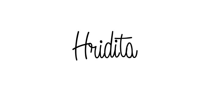 How to make Hridita name signature. Use Angelique-Rose-font-FFP style for creating short signs online. This is the latest handwritten sign. Hridita signature style 5 images and pictures png