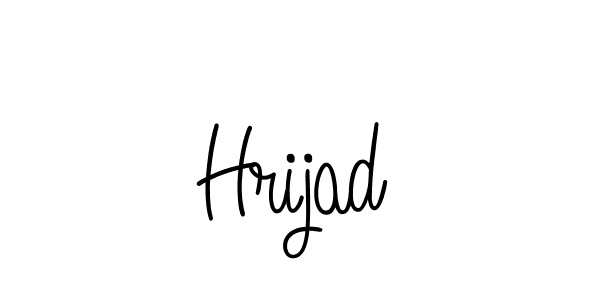 Use a signature maker to create a handwritten signature online. With this signature software, you can design (Angelique-Rose-font-FFP) your own signature for name Hrijad. Hrijad signature style 5 images and pictures png
