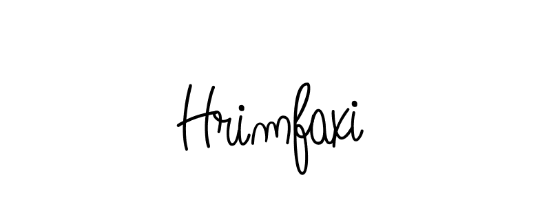 Make a beautiful signature design for name Hrimfaxi. With this signature (Angelique-Rose-font-FFP) style, you can create a handwritten signature for free. Hrimfaxi signature style 5 images and pictures png