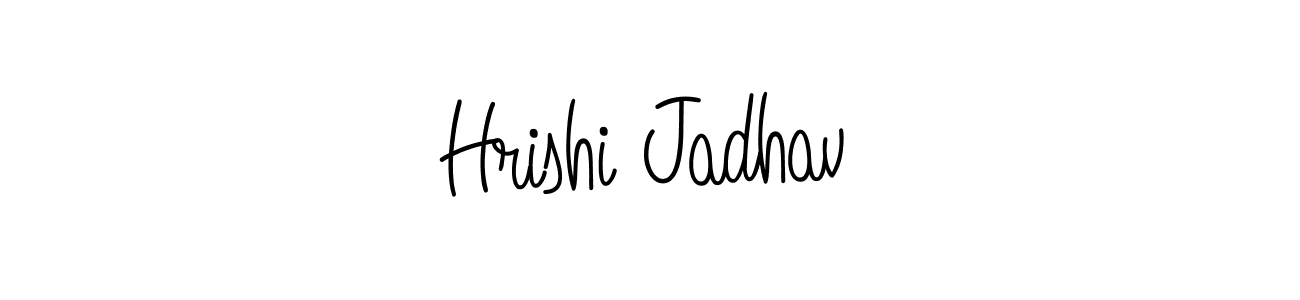 How to make Hrishi Jadhav name signature. Use Angelique-Rose-font-FFP style for creating short signs online. This is the latest handwritten sign. Hrishi Jadhav signature style 5 images and pictures png