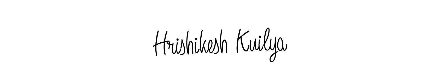 Hrishikesh Kuilya stylish signature style. Best Handwritten Sign (Angelique-Rose-font-FFP) for my name. Handwritten Signature Collection Ideas for my name Hrishikesh Kuilya. Hrishikesh Kuilya signature style 5 images and pictures png