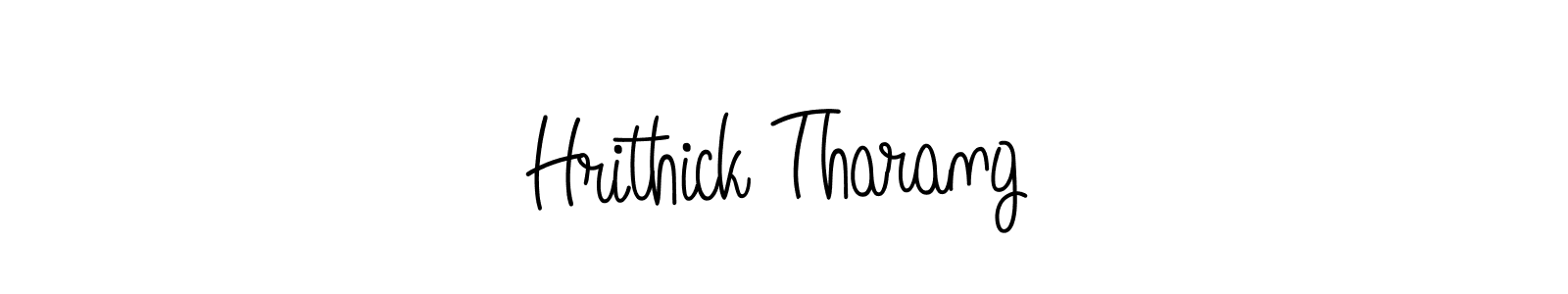 How to make Hrithick Tharang name signature. Use Angelique-Rose-font-FFP style for creating short signs online. This is the latest handwritten sign. Hrithick Tharang signature style 5 images and pictures png