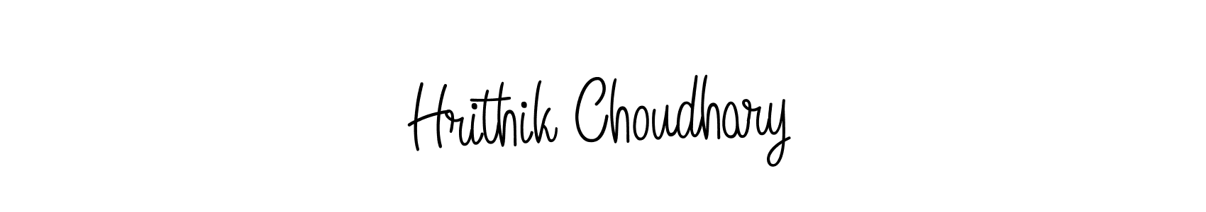 Make a beautiful signature design for name Hrithik Choudhary. With this signature (Angelique-Rose-font-FFP) style, you can create a handwritten signature for free. Hrithik Choudhary signature style 5 images and pictures png
