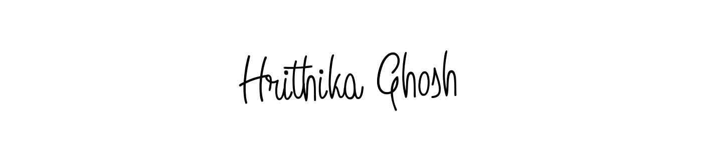 Design your own signature with our free online signature maker. With this signature software, you can create a handwritten (Angelique-Rose-font-FFP) signature for name Hrithika Ghosh. Hrithika Ghosh signature style 5 images and pictures png