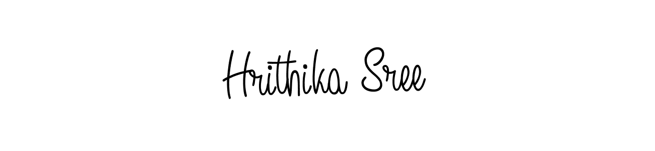 Make a beautiful signature design for name Hrithika Sree. With this signature (Angelique-Rose-font-FFP) style, you can create a handwritten signature for free. Hrithika Sree signature style 5 images and pictures png