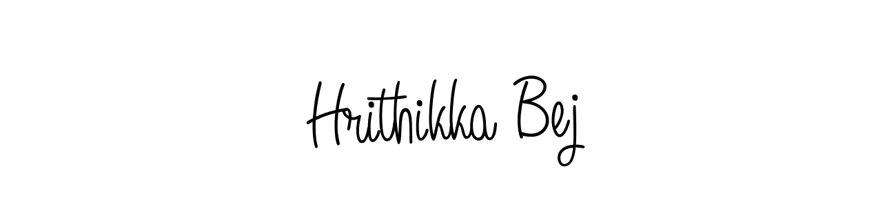 Use a signature maker to create a handwritten signature online. With this signature software, you can design (Angelique-Rose-font-FFP) your own signature for name Hrithikka Bej. Hrithikka Bej signature style 5 images and pictures png