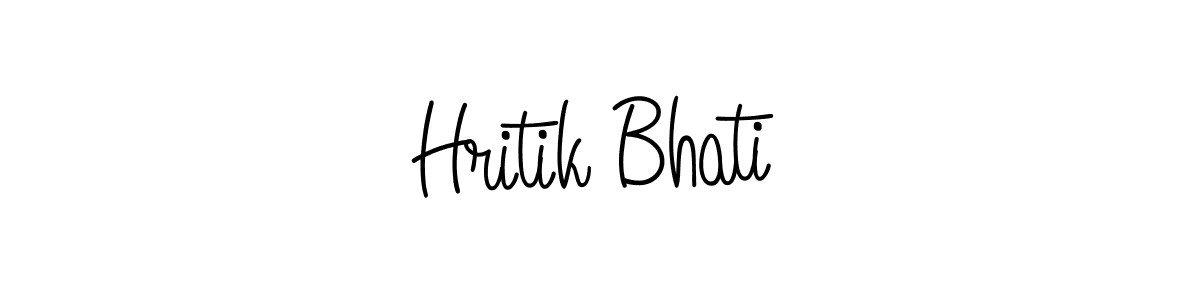 Make a short Hritik Bhati signature style. Manage your documents anywhere anytime using Angelique-Rose-font-FFP. Create and add eSignatures, submit forms, share and send files easily. Hritik Bhati signature style 5 images and pictures png