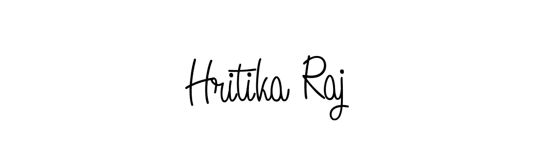 How to make Hritika Raj name signature. Use Angelique-Rose-font-FFP style for creating short signs online. This is the latest handwritten sign. Hritika Raj signature style 5 images and pictures png