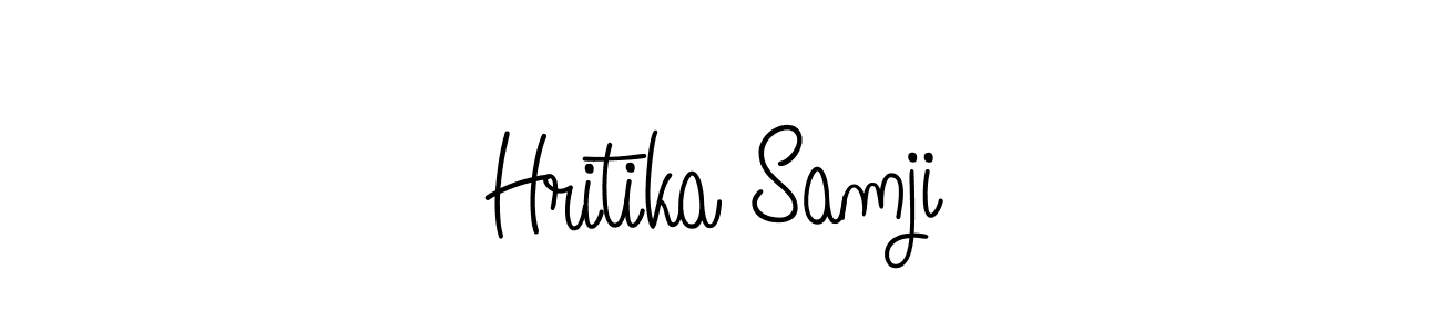 Once you've used our free online signature maker to create your best signature Angelique-Rose-font-FFP style, it's time to enjoy all of the benefits that Hritika Samji name signing documents. Hritika Samji signature style 5 images and pictures png