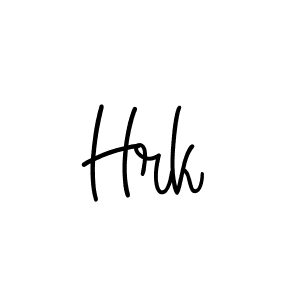 The best way (Angelique-Rose-font-FFP) to make a short signature is to pick only two or three words in your name. The name Hrk include a total of six letters. For converting this name. Hrk signature style 5 images and pictures png