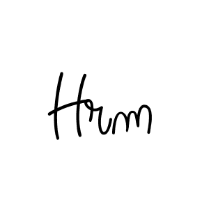 Design your own signature with our free online signature maker. With this signature software, you can create a handwritten (Angelique-Rose-font-FFP) signature for name Hrm. Hrm signature style 5 images and pictures png