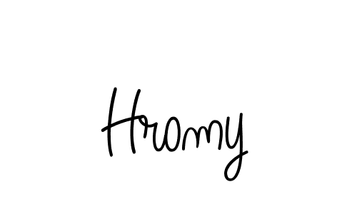 Design your own signature with our free online signature maker. With this signature software, you can create a handwritten (Angelique-Rose-font-FFP) signature for name Hromy. Hromy signature style 5 images and pictures png