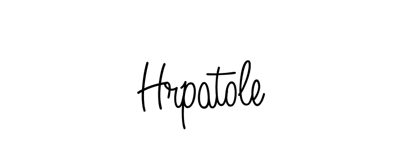 Use a signature maker to create a handwritten signature online. With this signature software, you can design (Angelique-Rose-font-FFP) your own signature for name Hrpatole. Hrpatole signature style 5 images and pictures png