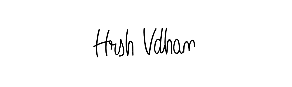 Also we have Hrsh Vdhan name is the best signature style. Create professional handwritten signature collection using Angelique-Rose-font-FFP autograph style. Hrsh Vdhan signature style 5 images and pictures png