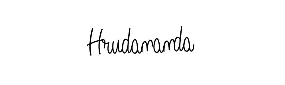 Hrudananda stylish signature style. Best Handwritten Sign (Angelique-Rose-font-FFP) for my name. Handwritten Signature Collection Ideas for my name Hrudananda. Hrudananda signature style 5 images and pictures png