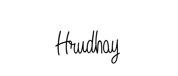 You should practise on your own different ways (Angelique-Rose-font-FFP) to write your name (Hrudhay) in signature. don't let someone else do it for you. Hrudhay signature style 5 images and pictures png