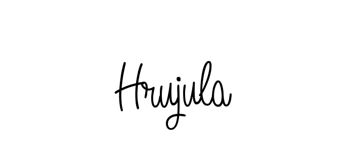 Design your own signature with our free online signature maker. With this signature software, you can create a handwritten (Angelique-Rose-font-FFP) signature for name Hrujula. Hrujula signature style 5 images and pictures png