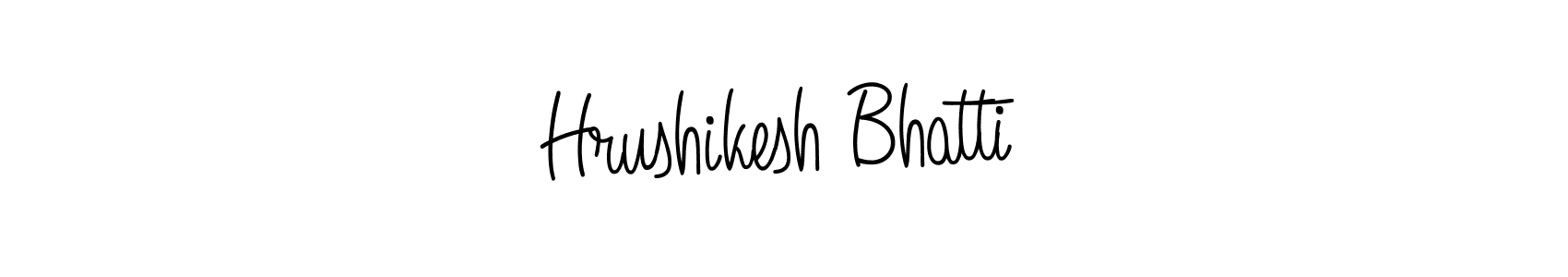 The best way (Angelique-Rose-font-FFP) to make a short signature is to pick only two or three words in your name. The name Hrushikesh Bhatti include a total of six letters. For converting this name. Hrushikesh Bhatti signature style 5 images and pictures png