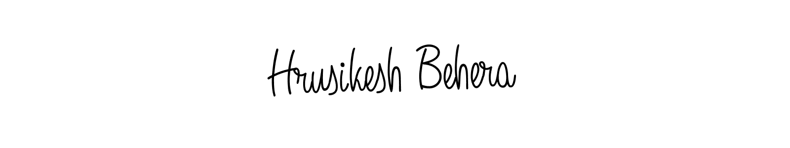 Create a beautiful signature design for name Hrusikesh Behera. With this signature (Angelique-Rose-font-FFP) fonts, you can make a handwritten signature for free. Hrusikesh Behera signature style 5 images and pictures png