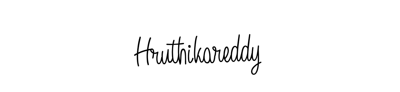 Use a signature maker to create a handwritten signature online. With this signature software, you can design (Angelique-Rose-font-FFP) your own signature for name Hruthikareddy. Hruthikareddy signature style 5 images and pictures png