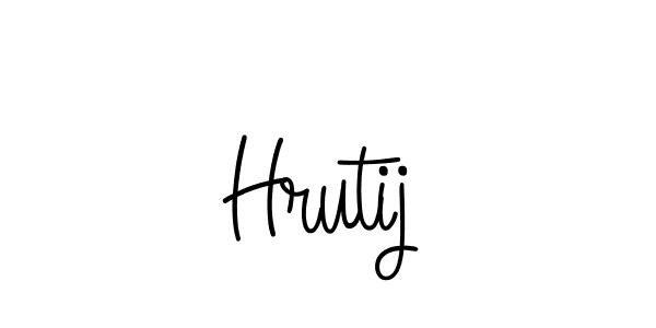 Design your own signature with our free online signature maker. With this signature software, you can create a handwritten (Angelique-Rose-font-FFP) signature for name Hrutij. Hrutij signature style 5 images and pictures png
