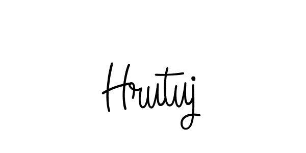 You should practise on your own different ways (Angelique-Rose-font-FFP) to write your name (Hrutuj) in signature. don't let someone else do it for you. Hrutuj signature style 5 images and pictures png