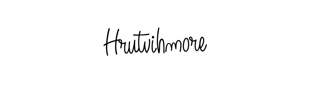 Use a signature maker to create a handwritten signature online. With this signature software, you can design (Angelique-Rose-font-FFP) your own signature for name Hrutvihmore. Hrutvihmore signature style 5 images and pictures png