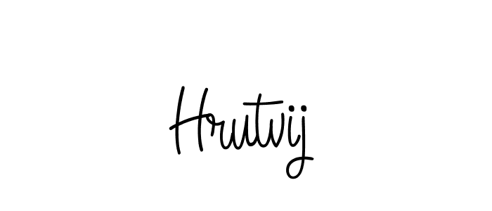 Make a beautiful signature design for name Hrutvij. Use this online signature maker to create a handwritten signature for free. Hrutvij signature style 5 images and pictures png