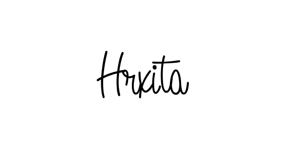 How to Draw Hrxita signature style? Angelique-Rose-font-FFP is a latest design signature styles for name Hrxita. Hrxita signature style 5 images and pictures png