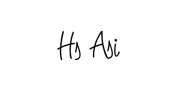 Hs Asi stylish signature style. Best Handwritten Sign (Angelique-Rose-font-FFP) for my name. Handwritten Signature Collection Ideas for my name Hs Asi. Hs Asi signature style 5 images and pictures png