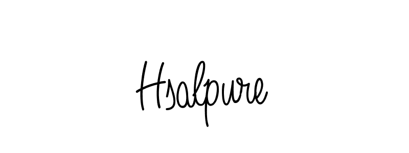 Design your own signature with our free online signature maker. With this signature software, you can create a handwritten (Angelique-Rose-font-FFP) signature for name Hsalpure. Hsalpure signature style 5 images and pictures png