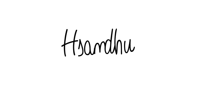 Create a beautiful signature design for name Hsandhu. With this signature (Angelique-Rose-font-FFP) fonts, you can make a handwritten signature for free. Hsandhu signature style 5 images and pictures png