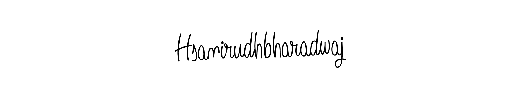 Design your own signature with our free online signature maker. With this signature software, you can create a handwritten (Angelique-Rose-font-FFP) signature for name Hsanirudhbharadwaj. Hsanirudhbharadwaj signature style 5 images and pictures png