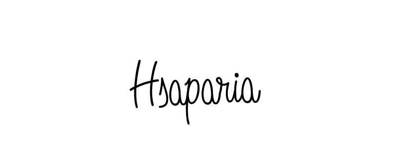 Design your own signature with our free online signature maker. With this signature software, you can create a handwritten (Angelique-Rose-font-FFP) signature for name Hsaparia. Hsaparia signature style 5 images and pictures png