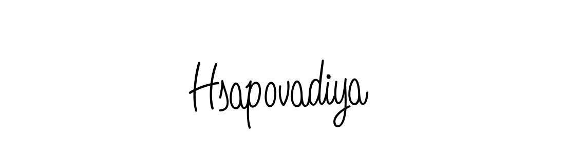 The best way (Angelique-Rose-font-FFP) to make a short signature is to pick only two or three words in your name. The name Hsapovadiya include a total of six letters. For converting this name. Hsapovadiya signature style 5 images and pictures png