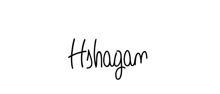 Hshagan stylish signature style. Best Handwritten Sign (Angelique-Rose-font-FFP) for my name. Handwritten Signature Collection Ideas for my name Hshagan. Hshagan signature style 5 images and pictures png