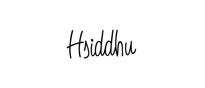 Make a beautiful signature design for name Hsiddhu. With this signature (Angelique-Rose-font-FFP) style, you can create a handwritten signature for free. Hsiddhu signature style 5 images and pictures png