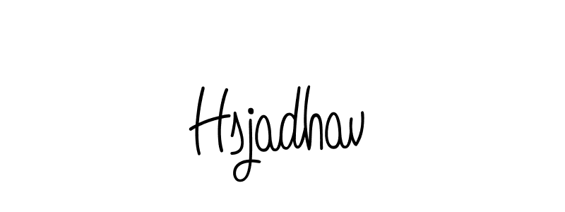 Use a signature maker to create a handwritten signature online. With this signature software, you can design (Angelique-Rose-font-FFP) your own signature for name Hsjadhav. Hsjadhav signature style 5 images and pictures png