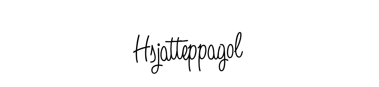 Use a signature maker to create a handwritten signature online. With this signature software, you can design (Angelique-Rose-font-FFP) your own signature for name Hsjatteppagol. Hsjatteppagol signature style 5 images and pictures png