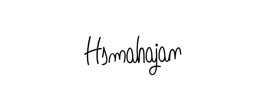 How to make Hsmahajan name signature. Use Angelique-Rose-font-FFP style for creating short signs online. This is the latest handwritten sign. Hsmahajan signature style 5 images and pictures png