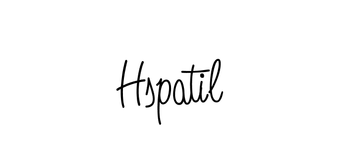How to make Hspatil signature? Angelique-Rose-font-FFP is a professional autograph style. Create handwritten signature for Hspatil name. Hspatil signature style 5 images and pictures png