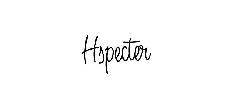 Make a beautiful signature design for name Hspecter. With this signature (Angelique-Rose-font-FFP) style, you can create a handwritten signature for free. Hspecter signature style 5 images and pictures png