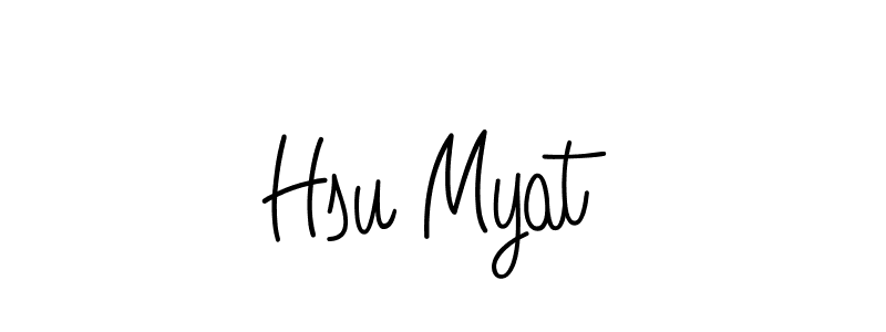 The best way (Angelique-Rose-font-FFP) to make a short signature is to pick only two or three words in your name. The name Hsu Myat include a total of six letters. For converting this name. Hsu Myat signature style 5 images and pictures png