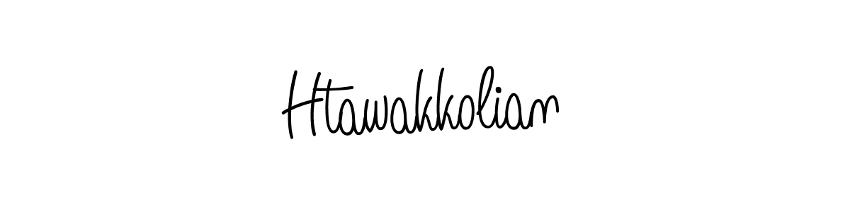 Htawakkolian stylish signature style. Best Handwritten Sign (Angelique-Rose-font-FFP) for my name. Handwritten Signature Collection Ideas for my name Htawakkolian. Htawakkolian signature style 5 images and pictures png