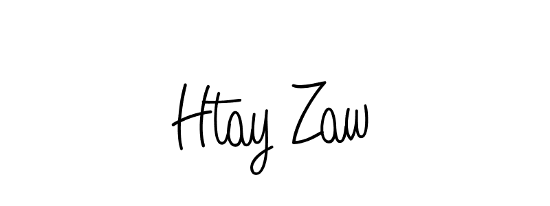 Also we have Htay Zaw name is the best signature style. Create professional handwritten signature collection using Angelique-Rose-font-FFP autograph style. Htay Zaw signature style 5 images and pictures png